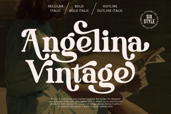 Angelina Vintage: A Serif Font for Timeless Design