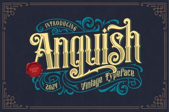 Anguish Vintage Typeface