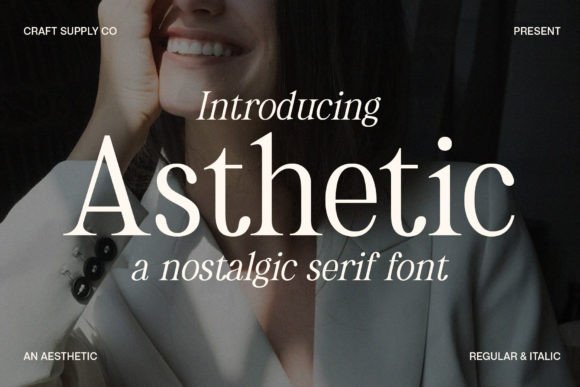 Asthetic: A Nostalgic Serif Font