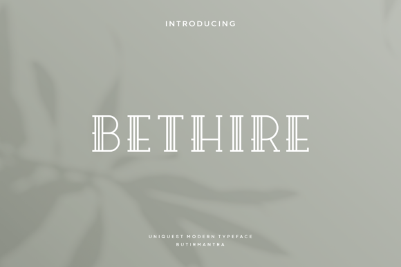 Bethire: A Modern Serif Font for Web Design