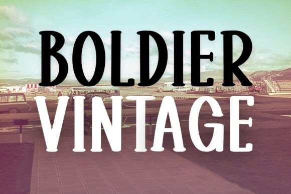 Boldier Vintage: A Font for Thoughtful Design