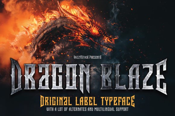 Dragon Blaze Font for Web Design
