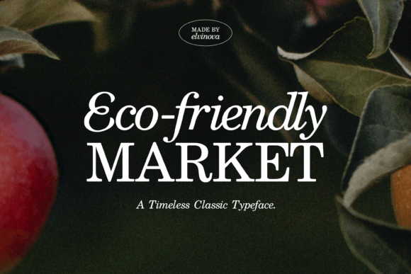 Eco-friendly Market Font