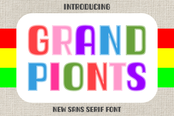 Grand Pionts: A Modern Sans Serif Font