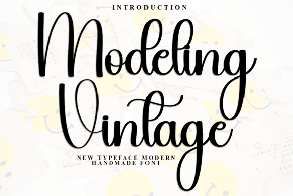 Modeling Vintage Font for Web Design