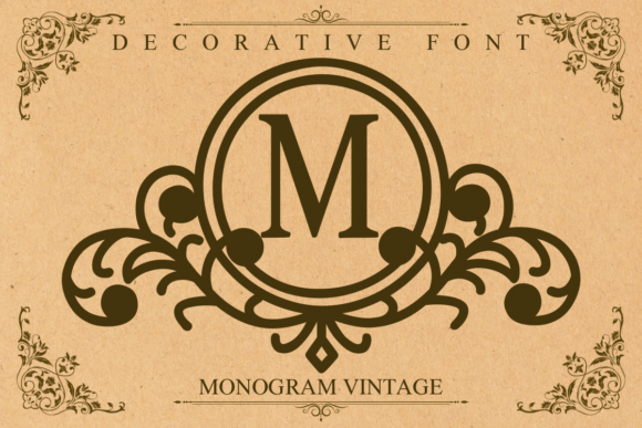 Monogram Vintage Font for Business
