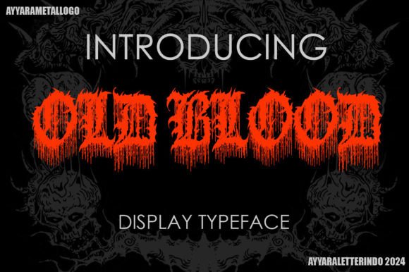 Old Blood Font for Creative Makers
