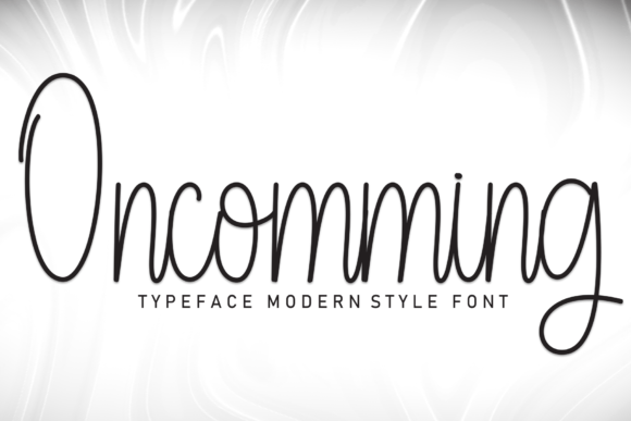 Oncomming: A Elegant Script Font