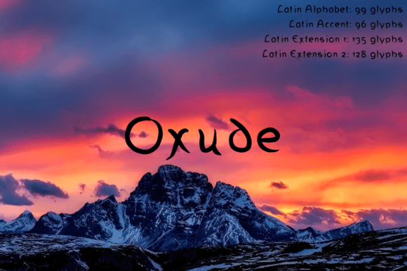 Oxude: A Timeless Script Font