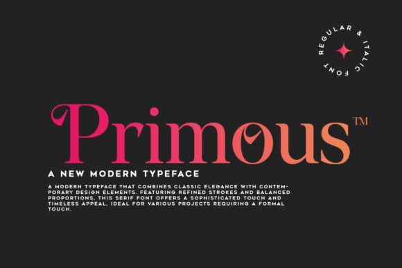 Primous: A Vintage Serif Font for Web Design