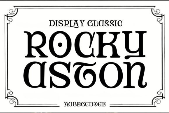Rocky Aston: A Bold Font for Impactful Campaigns