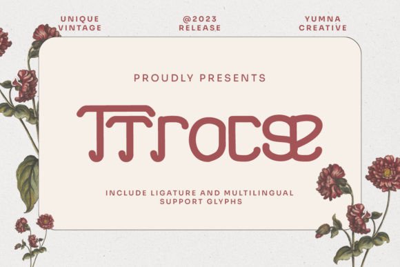 Ttrocse: Vintage Display Font for Web Design