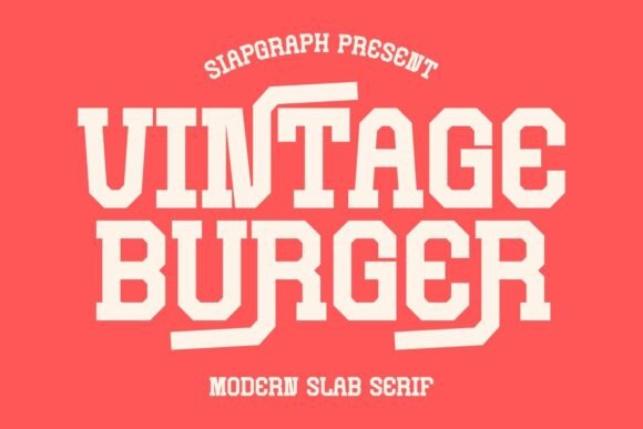 Vintage Burger Font for Creative Projects