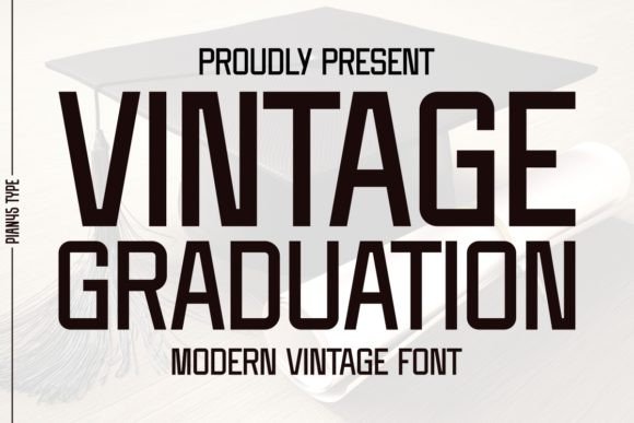 Vintage Graduation Font