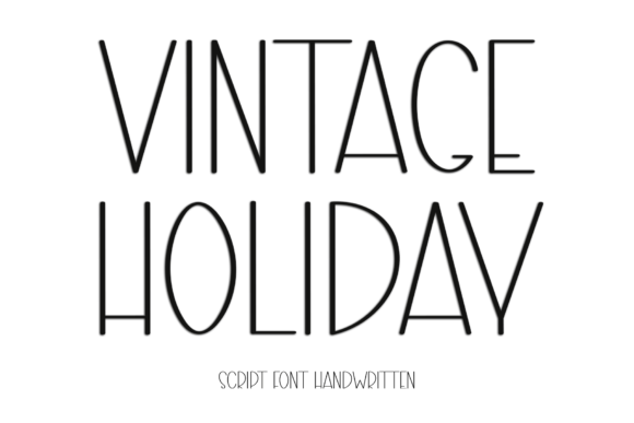 Vintage Holiday Font for Modern Design