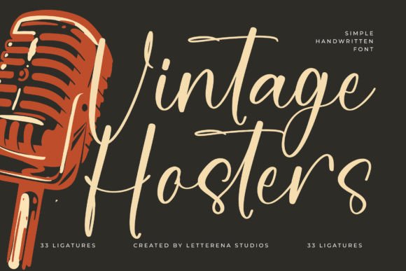 Vintage Hosters Font for Creative Projects