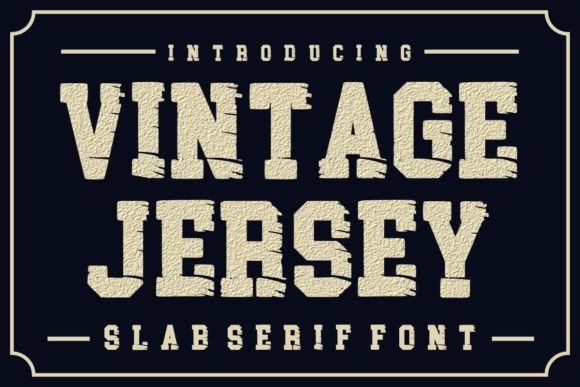 Vintage Jersey Font Review