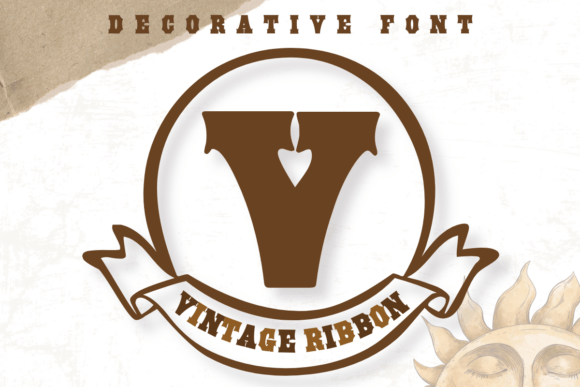 Vintage Ribbon Font for Timeless Design