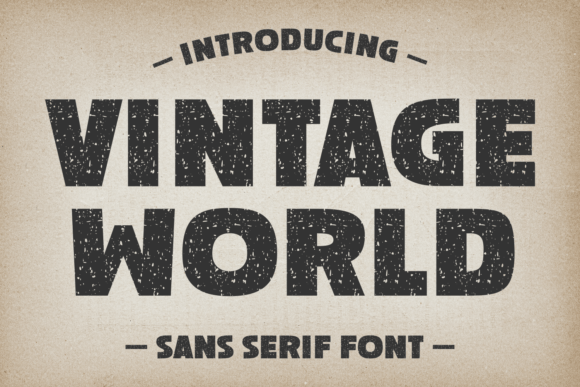 Vintage World Font for Bold Campaigns
